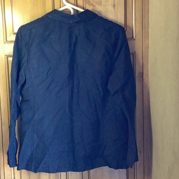 FINAL SALE PRICE J. Jill Black Silk/Linen Jacket in Size PS - Picture 4 of 6